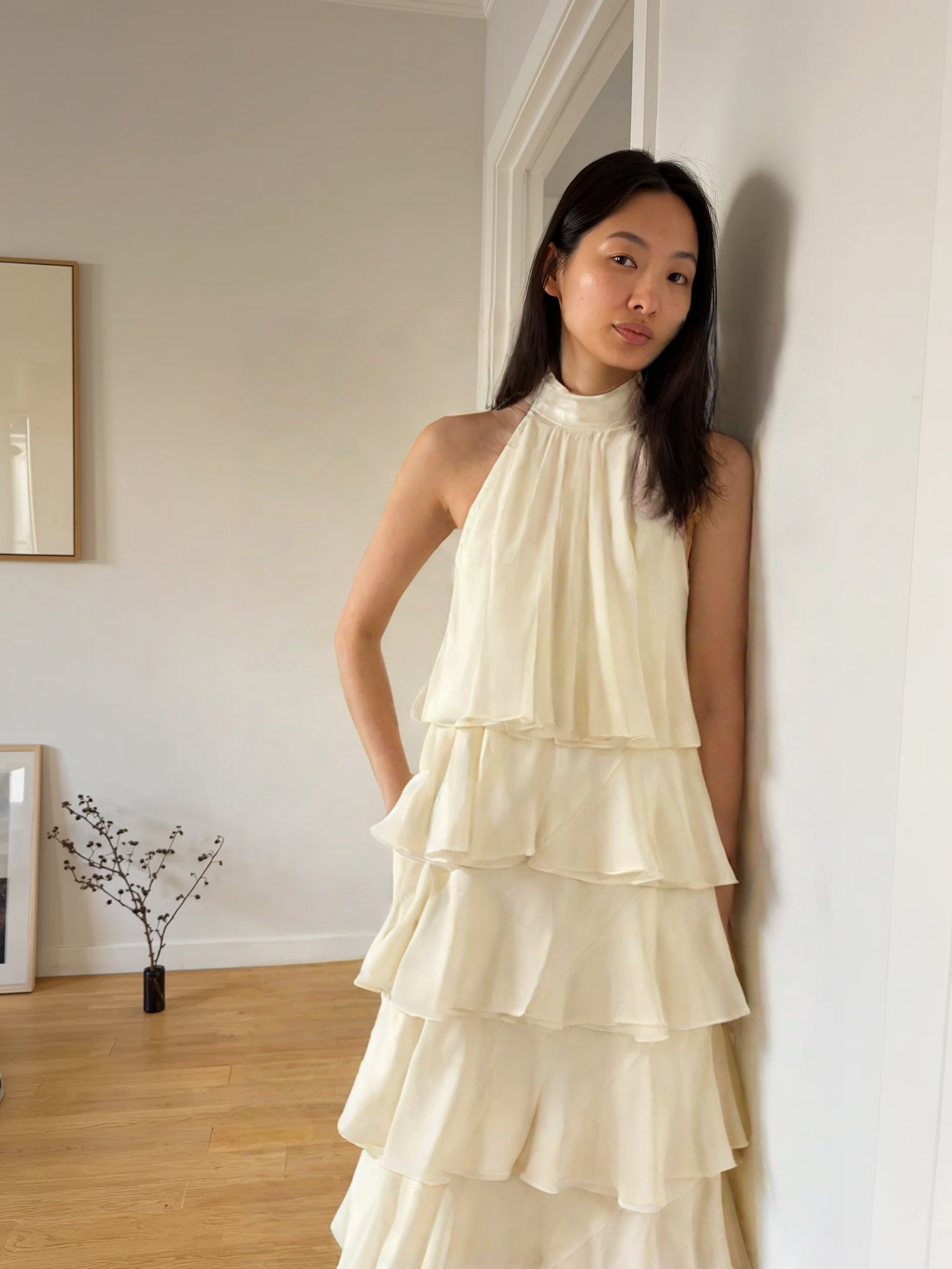 After virtual try-on - Elegant Evening Dress